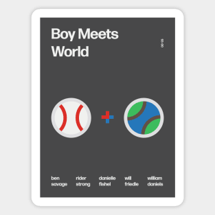 Boy Meets World - Swiss Poster Design Magnet